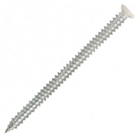 Concrete screw - zinc plated- white painted head