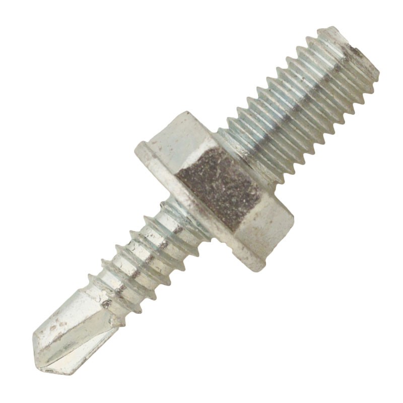 Double thread screw - metal -male