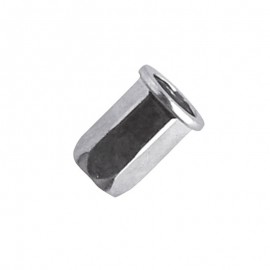 blind rivet nut - Hexagon body - steel zinc plated - cylindrical head