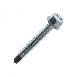 bright zinc-plated steel, self-drilling screw, hexagonal head