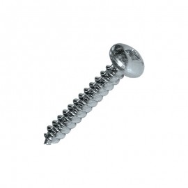 screw, pan head, bright zinc-plated steel