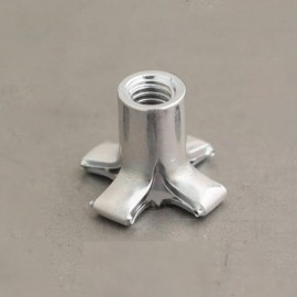 slotted multi grip nut - zinc plated steel - flanged head