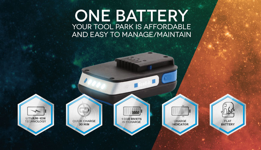 one battery