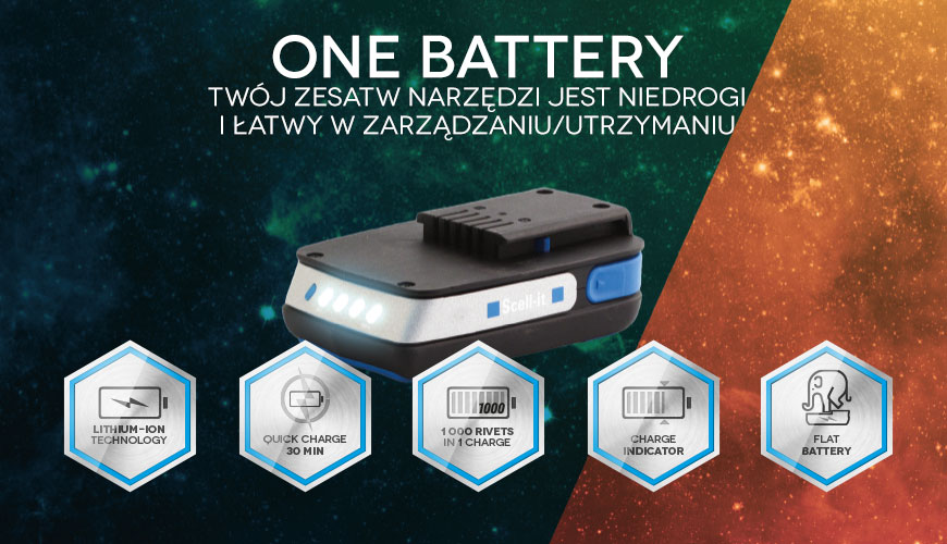 one battery